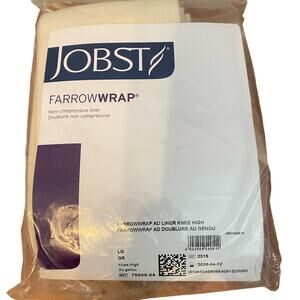 Jobst Farrowwrap Knee High Non Compressive Liner Lrg 76669-04 Soft Terry
